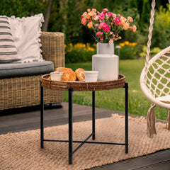 DINGTAI closeup of woven tray texture highlighting durable weather-resistant weave