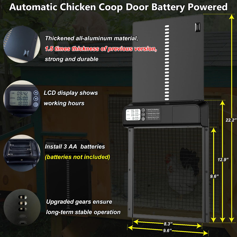 DINSLIA anti-pinch sensor detail protecting birds by stopping door on obstruction