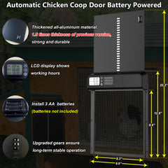 DINSLIA anti-pinch sensor detail protecting birds by stopping door on obstruction