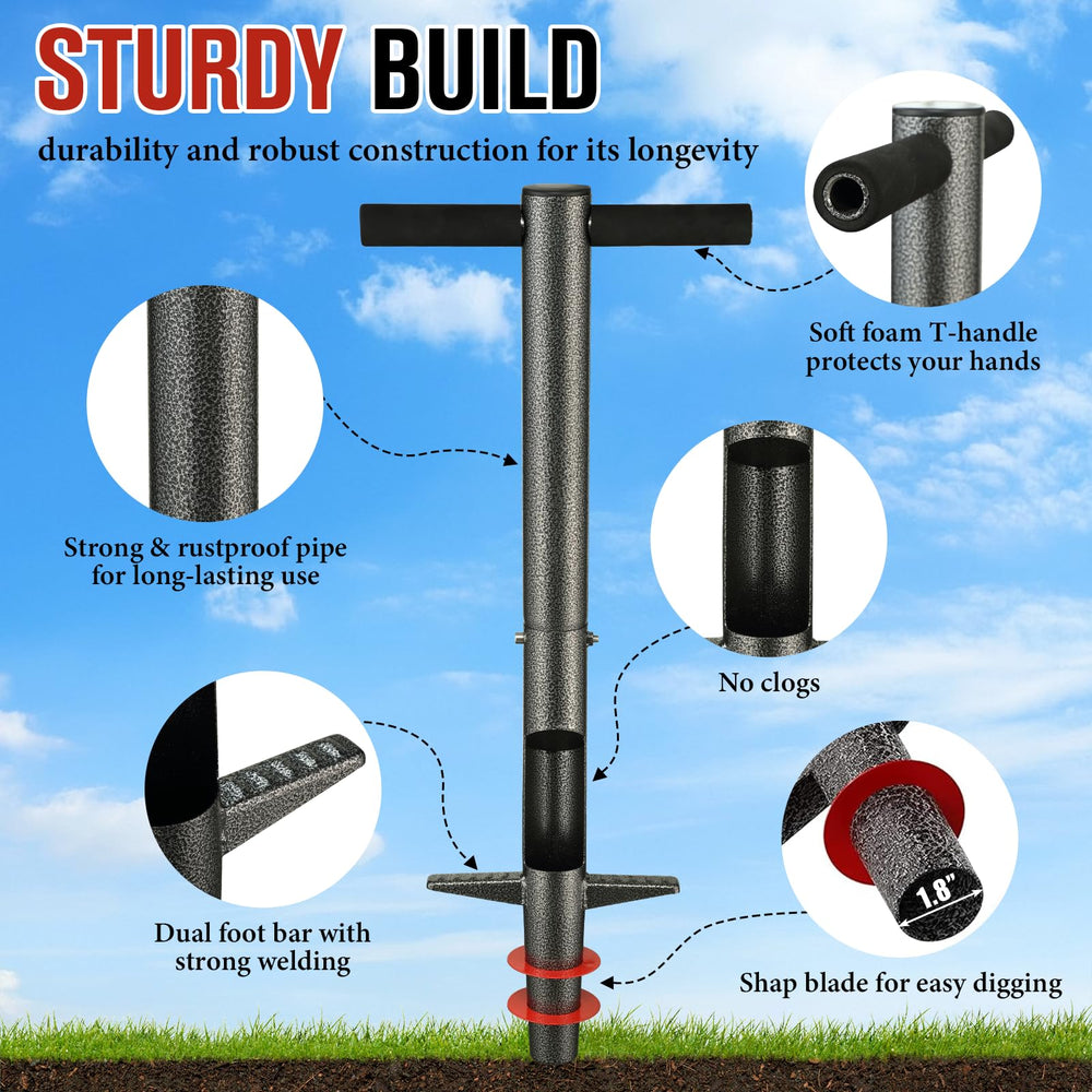DIOVPLX powder-coated metal shaft highlighting rust resistance and strength
