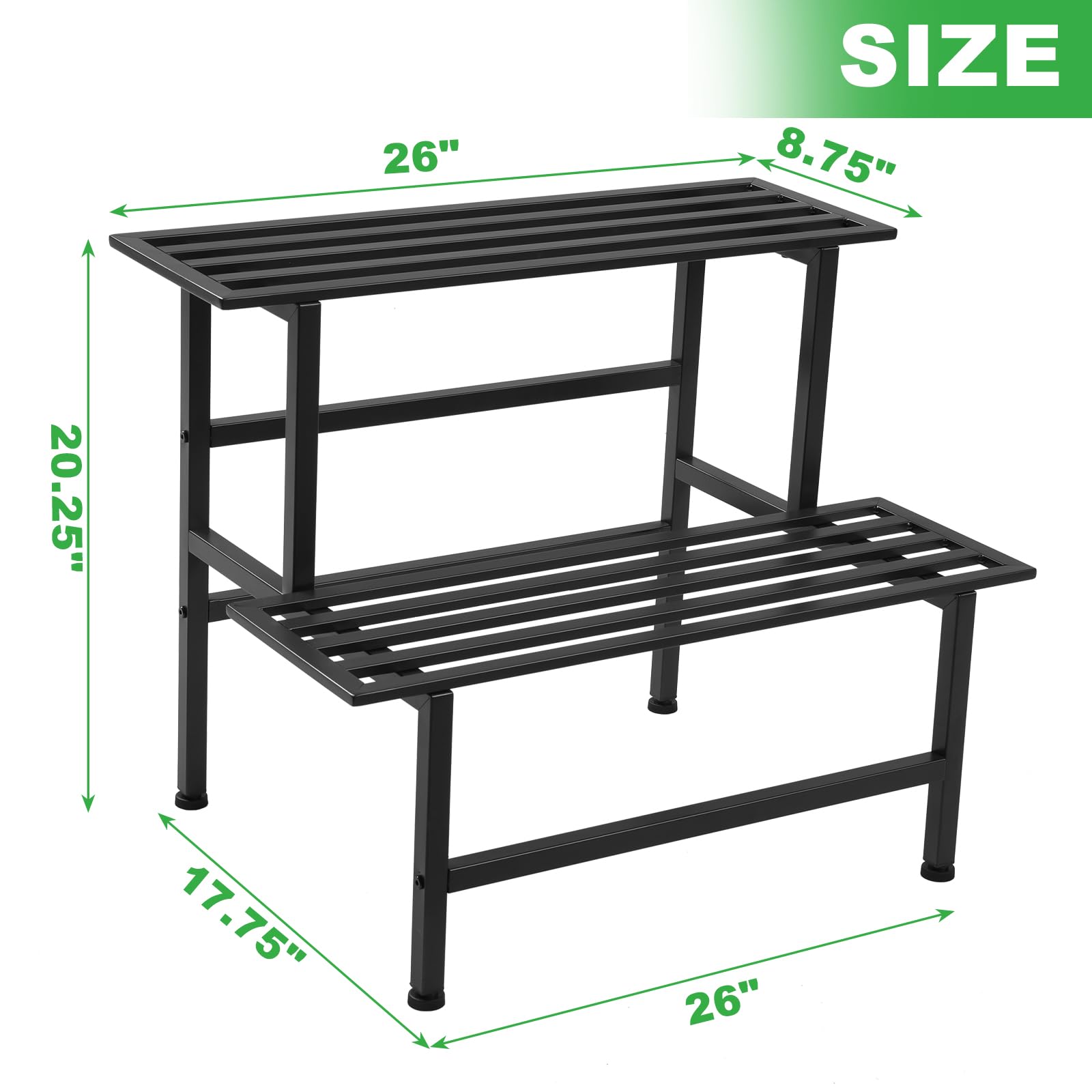 Dipion adjustable feet detail showing leveling capability and wobble prevention