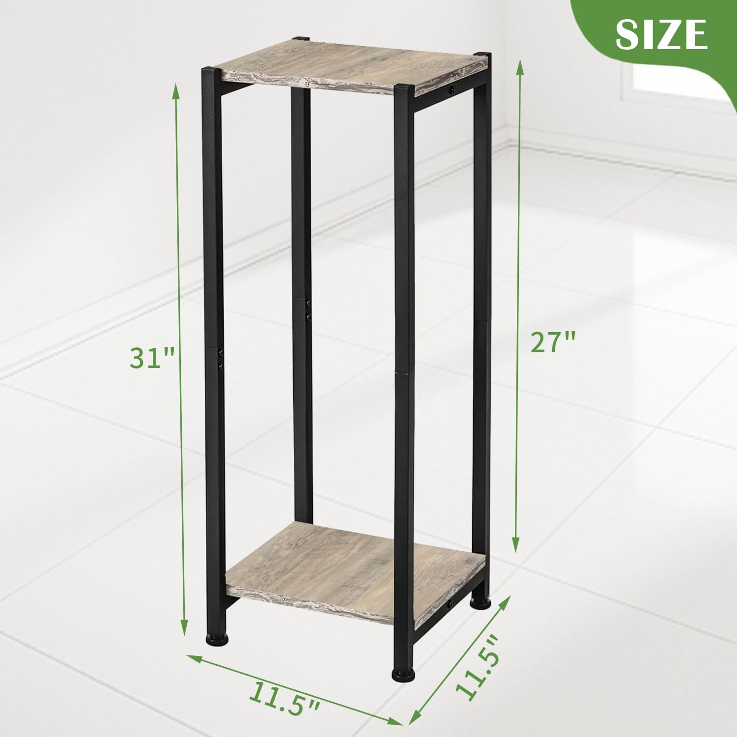 Dipion adjustable feet under stand showing floor-leveling and anti‑tip benefit