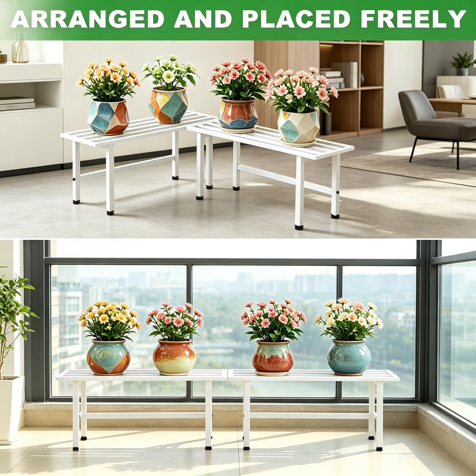 Dipion adjustable feet leveling the stand for stability on uneven surfaces