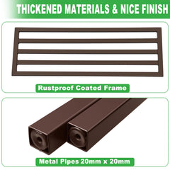 Dipion close-up of powder-coated finish highlighting rust-resistant protection