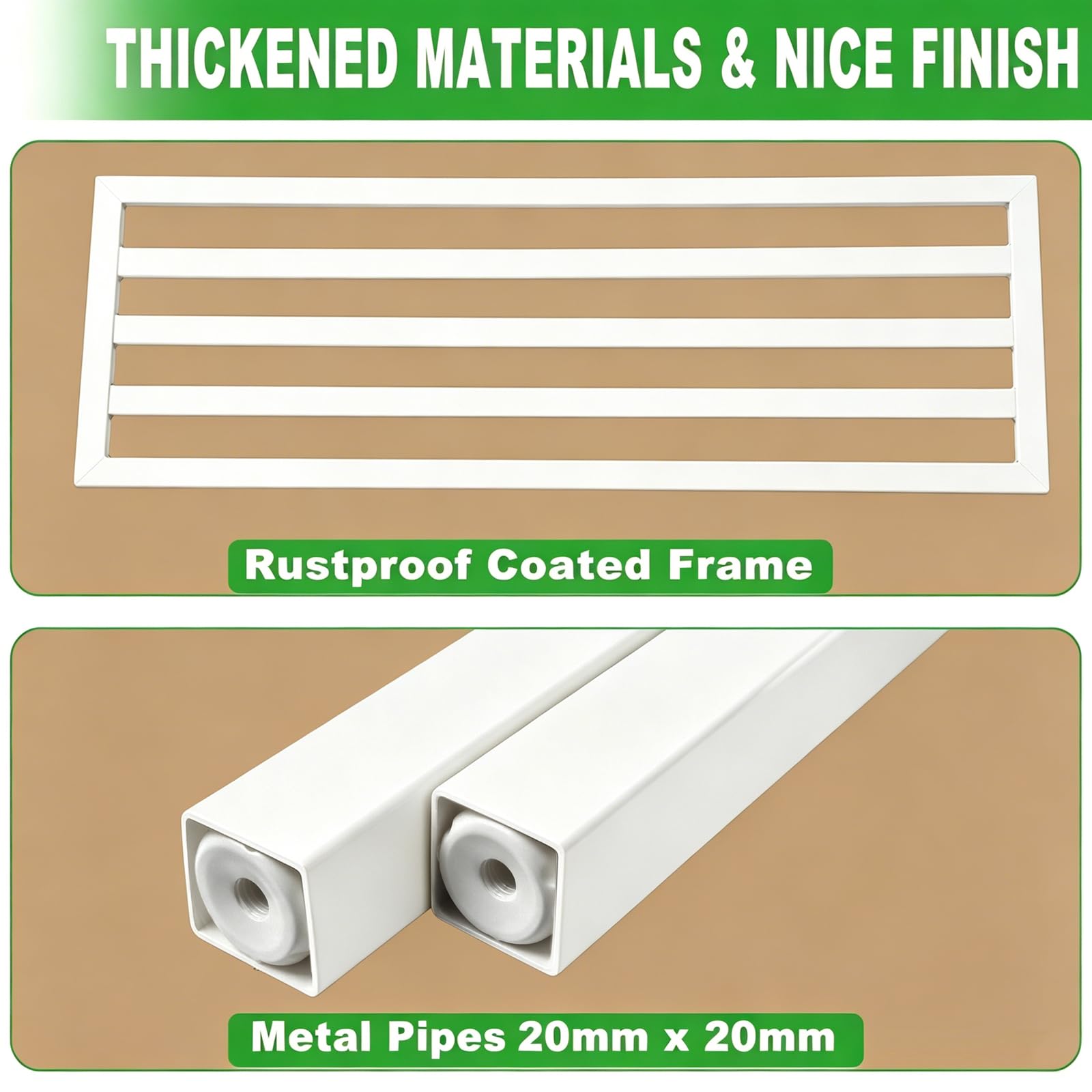 Dipion closeup powder-coated finish that resists rust and outdoor wear