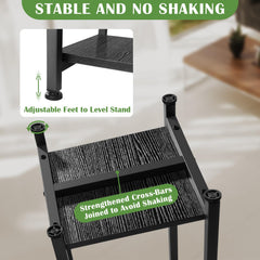 Dipion metal frame cross-bar detail showing reinforced stability for heavy pots