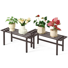 Dipion front view metal plant stands showing modern design and sturdy support