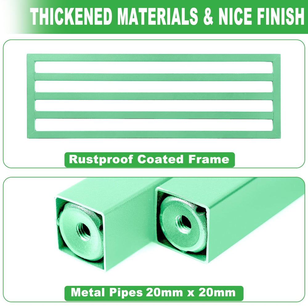 Dipion close-up of metal frame tubing highlighting durable construction benefit