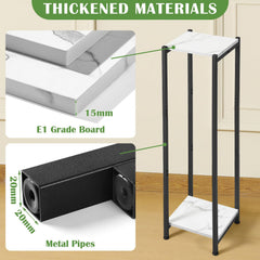 Dipion close-up of top shelf surface and edge, shows durable finish and neat screw attachment