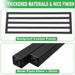 Dipion side angle revealing ladder shelf depth and stable tier spacing benefit