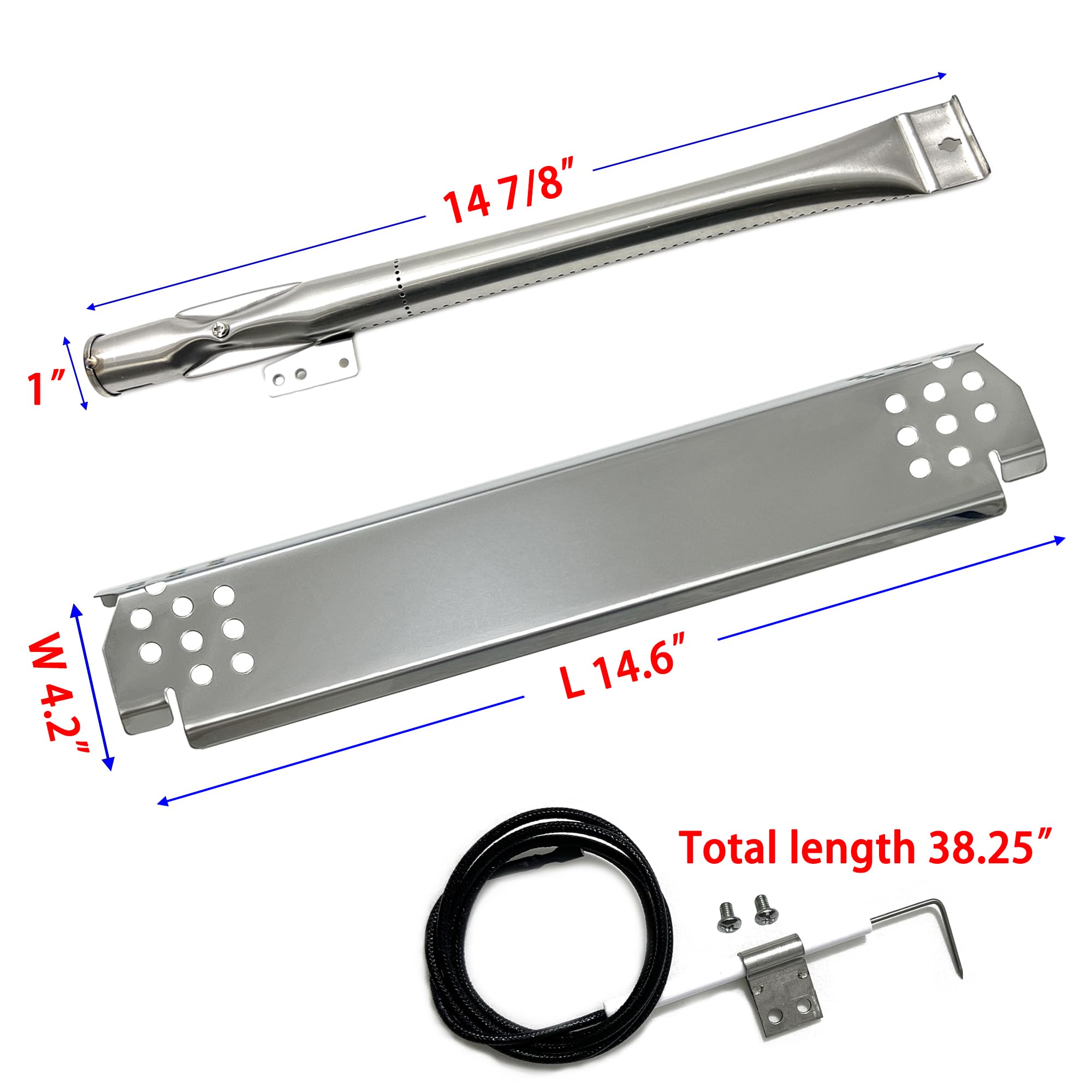 Direct Store close-up of stainless steel burner showing durable construction and improved heat flow