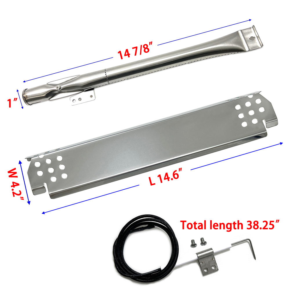 Direct Store close-up of stainless steel burner showing durable construction and improved heat flow