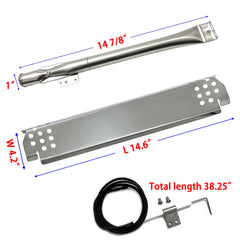 Direct Store close-up of stainless steel burner showing durable construction and improved heat flow