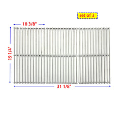 Direct store solid stainless steel cooking grates full view offering durable non-stick surface and larger cooking area