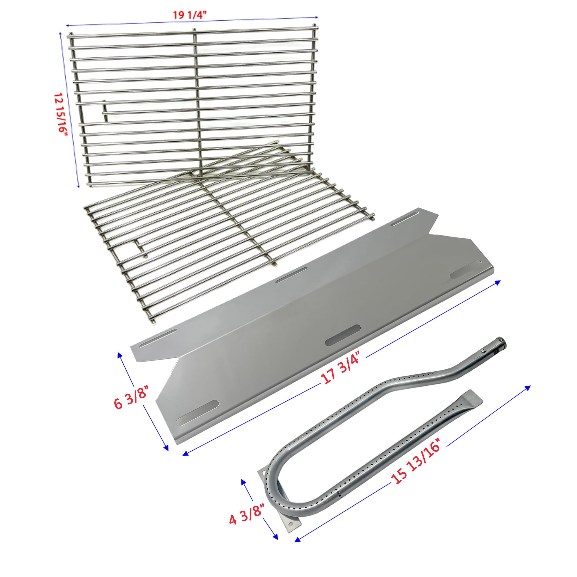 Direct store cooking grids installed on grill showing large even-cooking surface