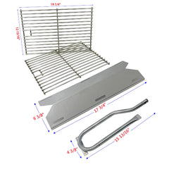 Direct store cooking grids installed on grill showing large even-cooking surface