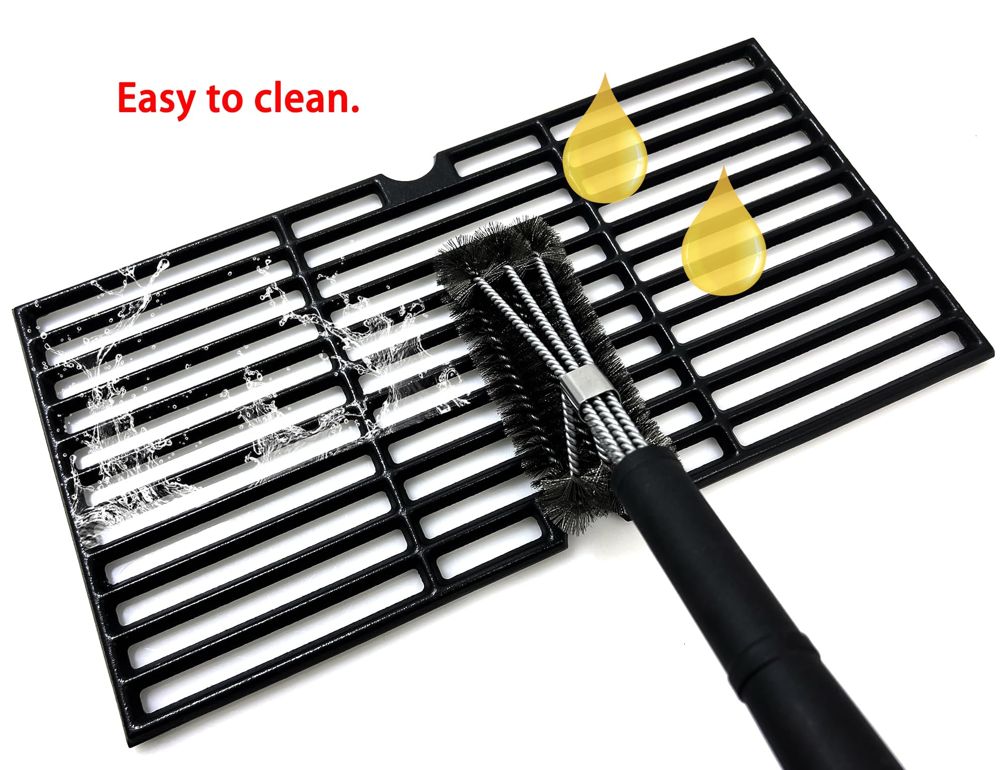 Direct Store grates installed in Charbroil grill demonstrating easy replacement and fit
