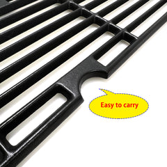 Direct Store size layout image showing three large and one small grate pieces for correct fit