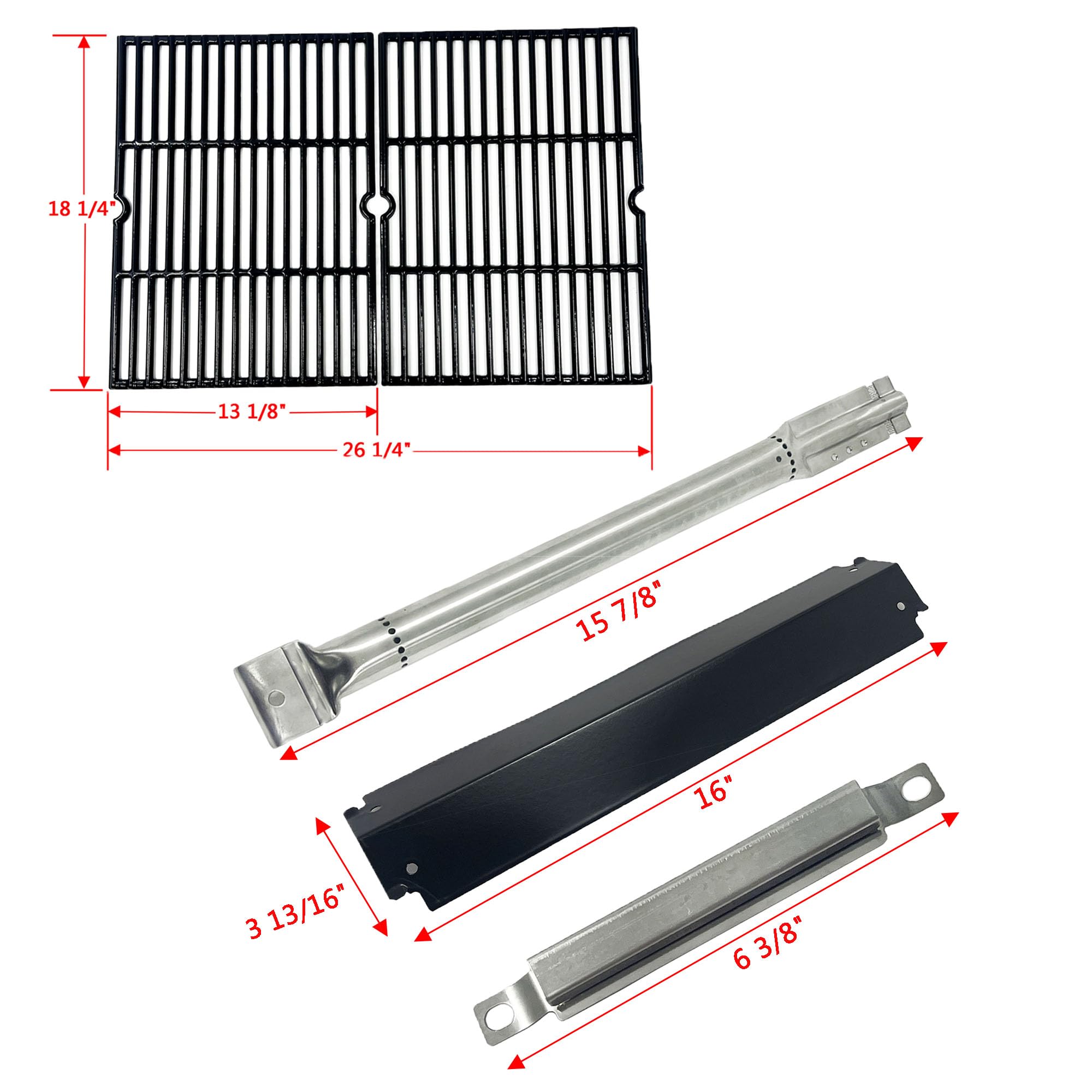 Direct Store stainless steel burner close-up displaying durable construction and even heat