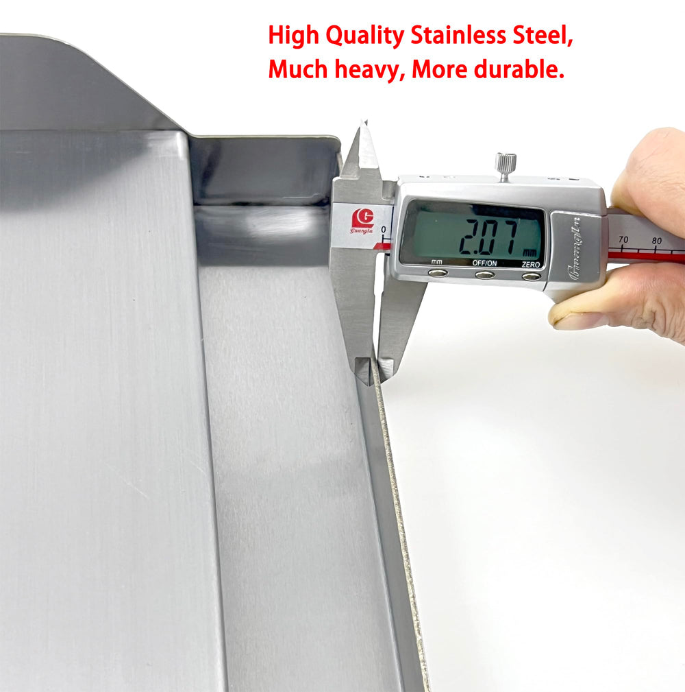 Direct Store griddle in use on gas grill searing pancakes and vegetables for versatile cooking