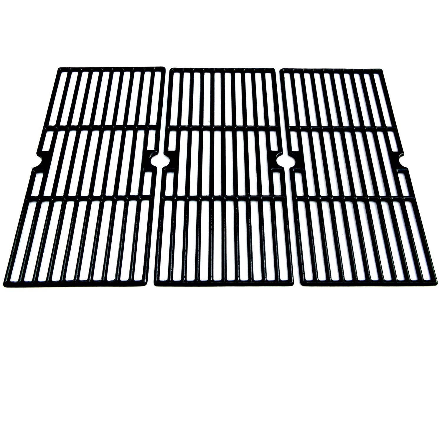 Direct store front view of three porcelain-coated cast iron cooking grids, restores grill performance
