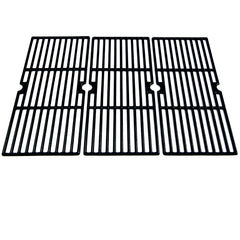 Direct store front view of three porcelain-coated cast iron cooking grids, restores grill performance