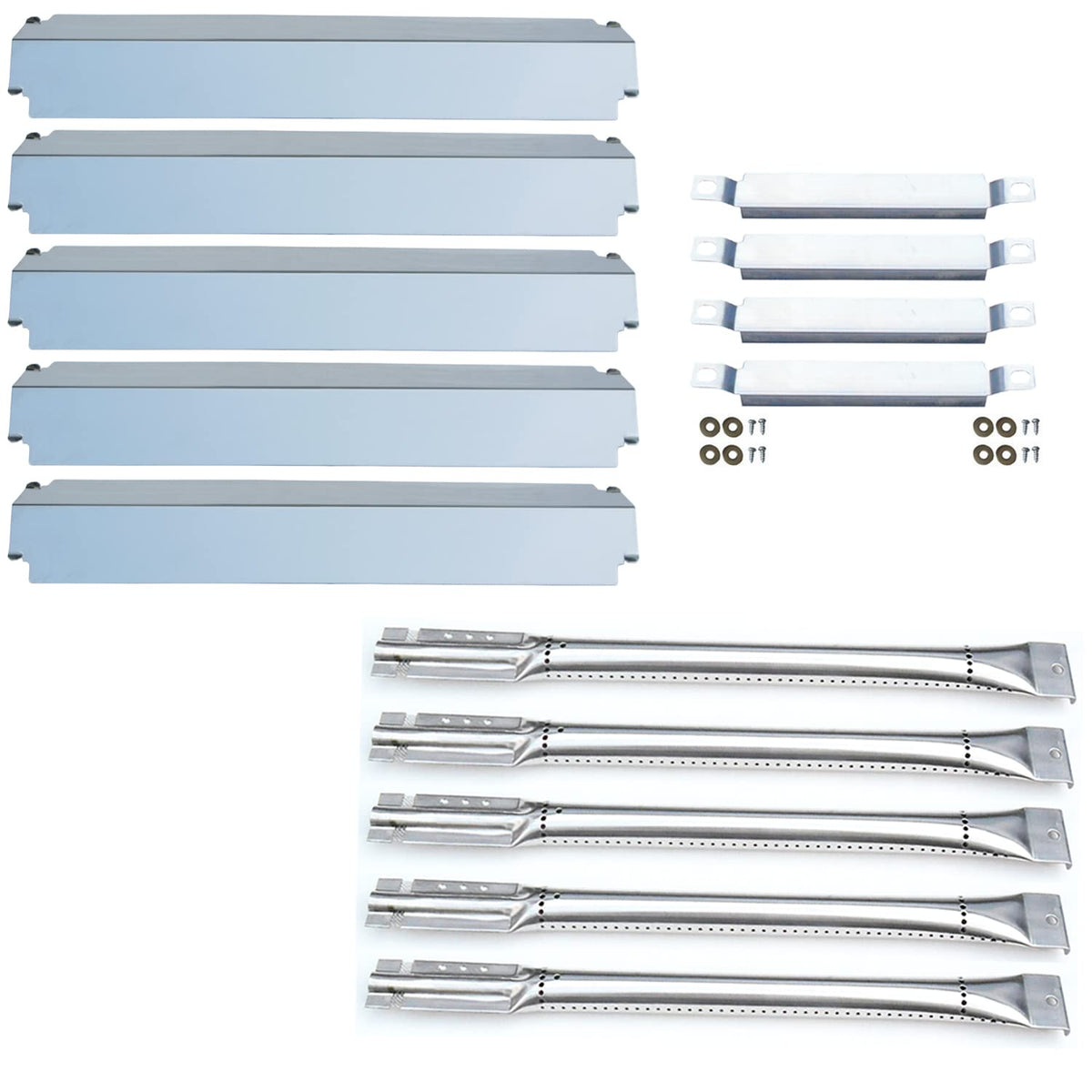 Direct store kit packaging showing all stainless-steel components and quick identification benefit
