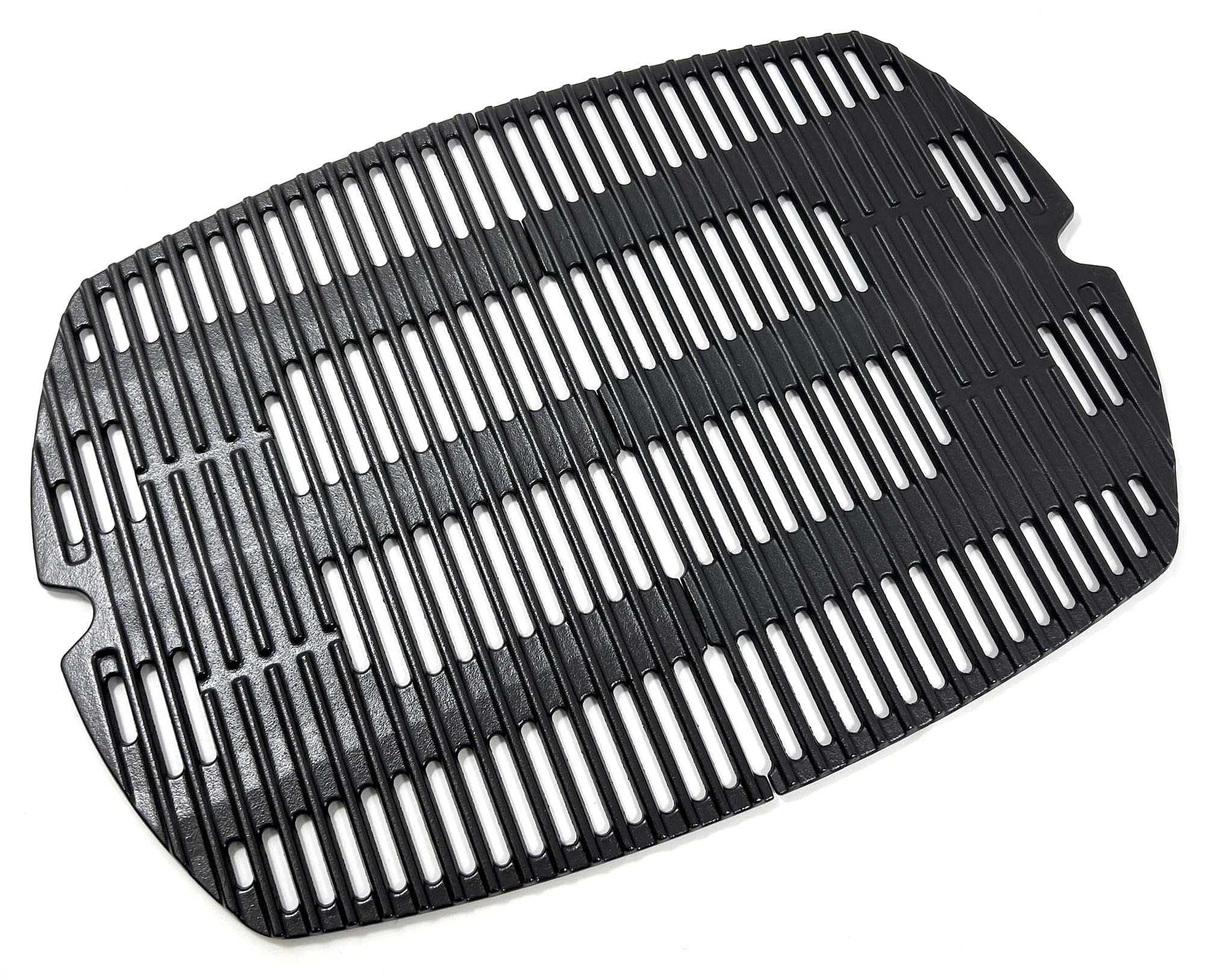 Direct Store front view of cast iron grates showing robust design and improved heat delivery