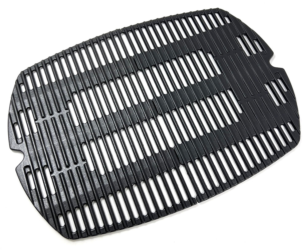 Direct Store front view of cast iron grates showing robust design and improved heat delivery
