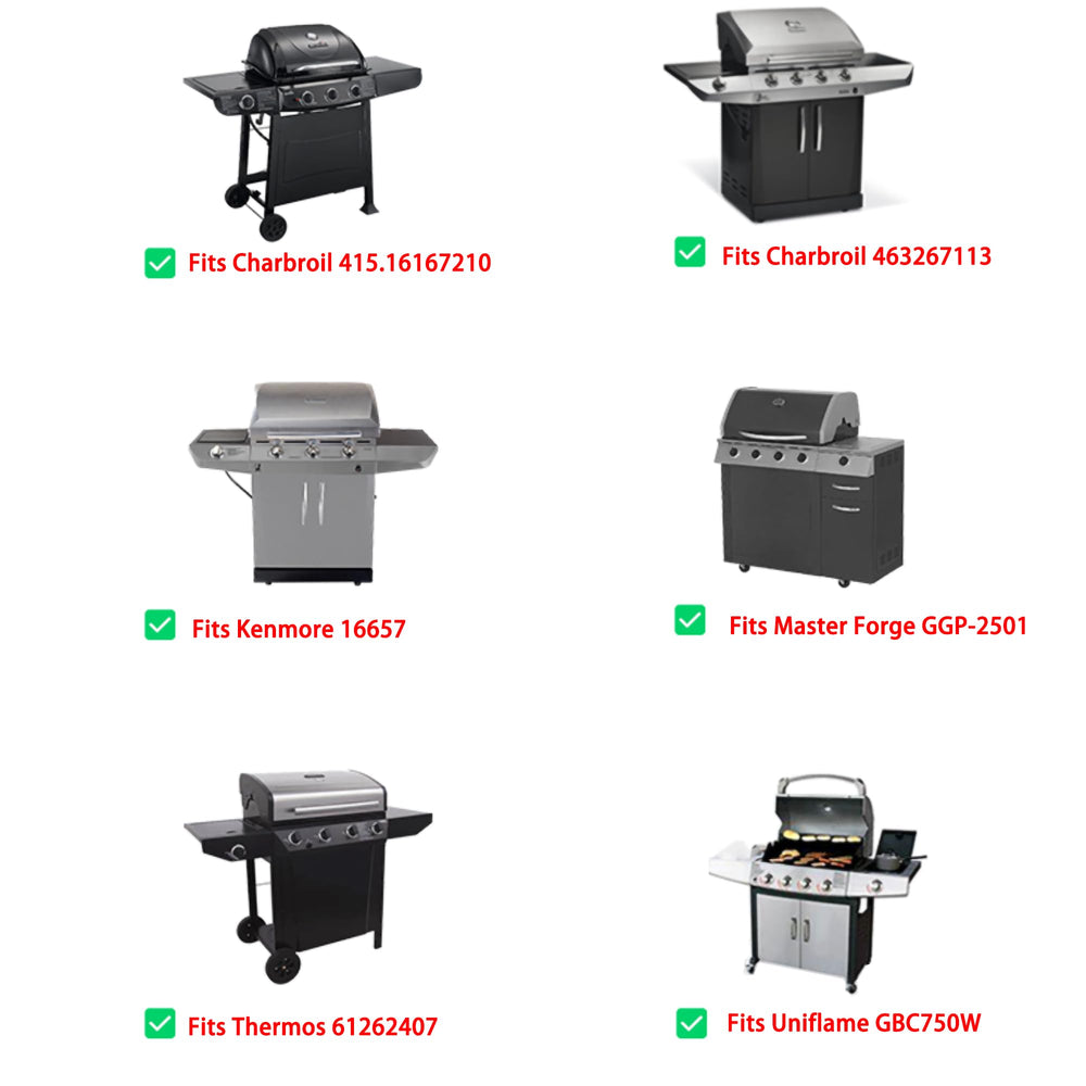 Direct store full parts kit laid out to show four heat plates and two cast-iron grates