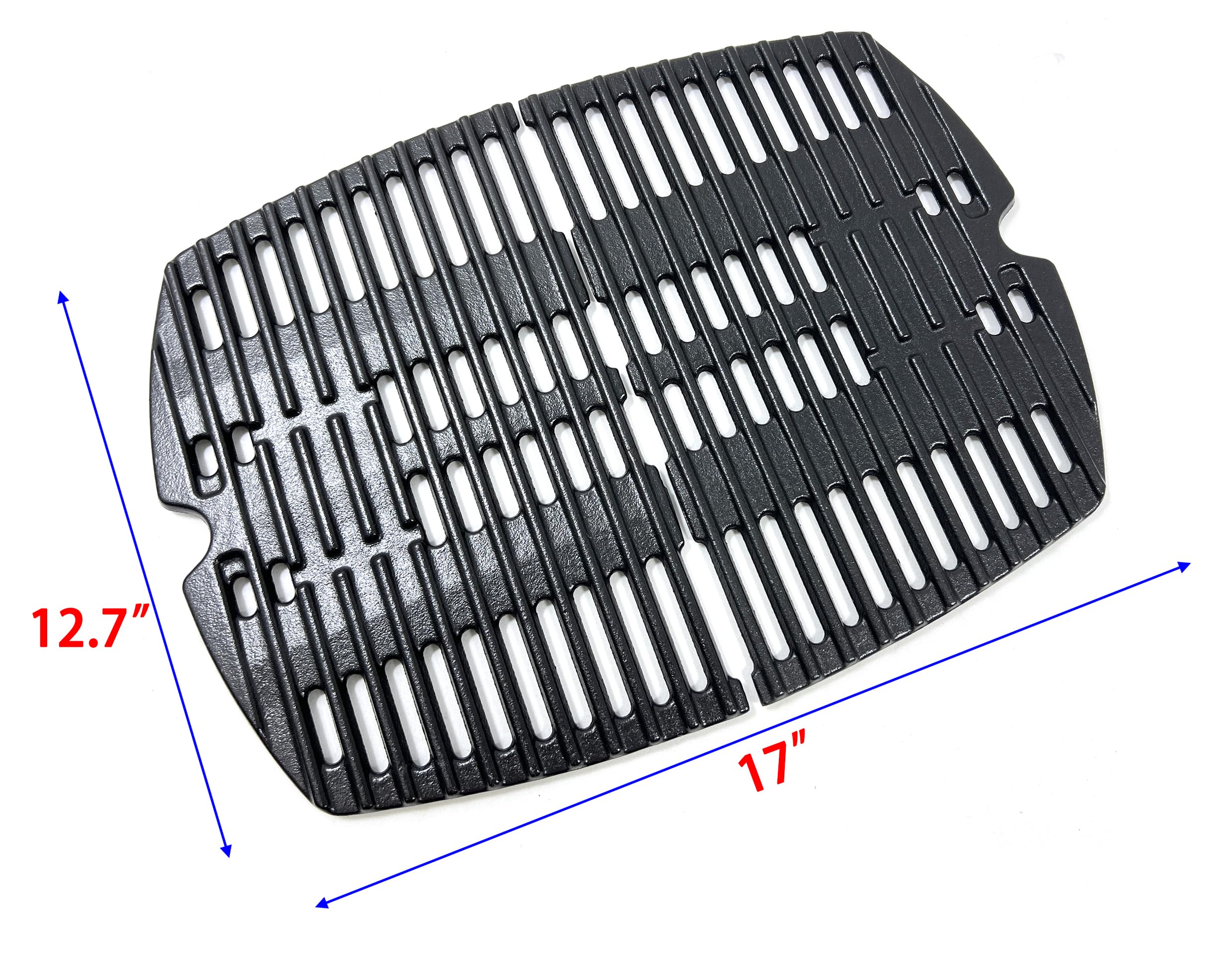 Direct Store close-up of grate texture highlighting durable cast-iron surface
