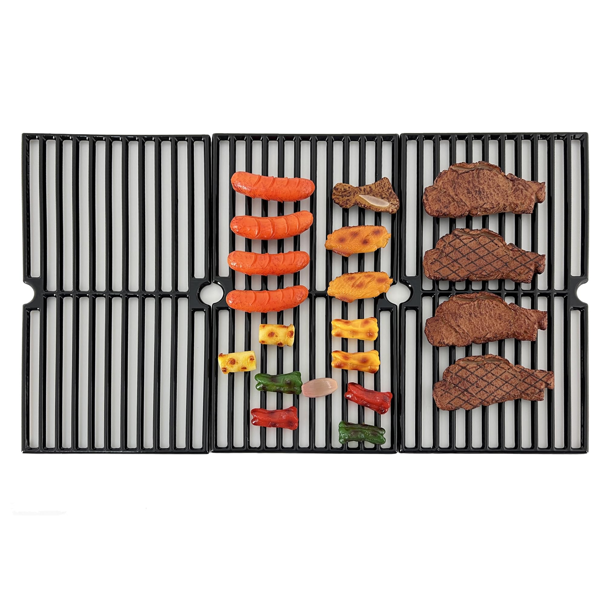 Direct Store edge detail of grate showing mounting tabs and sturdy cast iron
