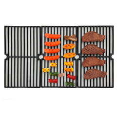 Direct Store edge detail of grate showing mounting tabs and sturdy cast iron