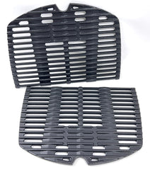 Direct Store grates installed on Weber Q grill demonstrating even searing performance