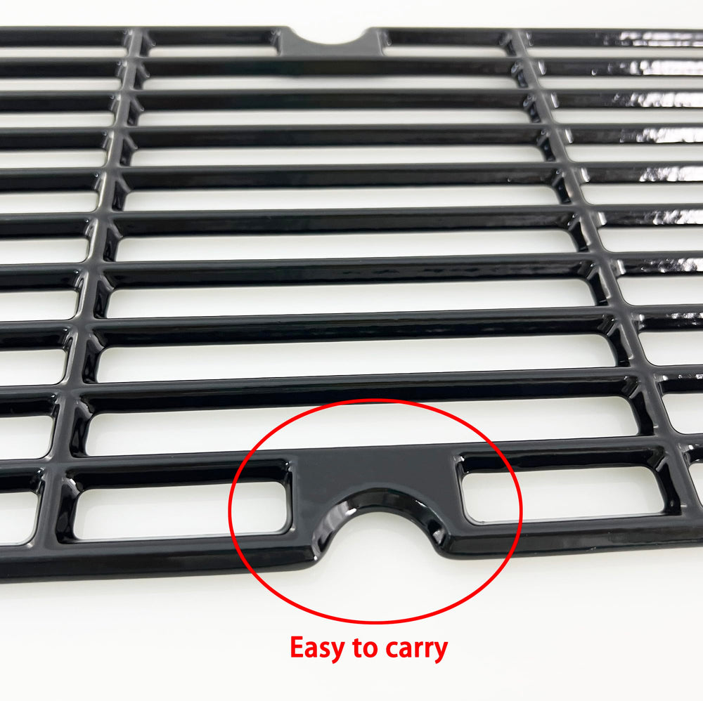 Direct store outdoor grilling scene with grids on a barbecue, helps create professional sear marks