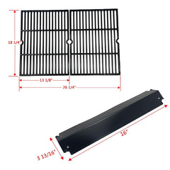 Direct store close-up of porcelain steel heat plate showing smooth finish and rust resistance