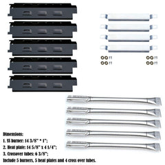 Direct Store stainless steel burner close-up showing clean ports for even flames