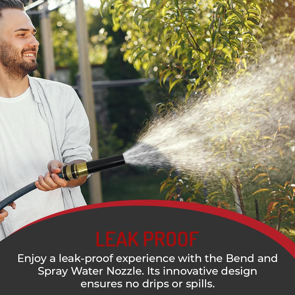 Discount Car Care Products nozzles arranged in a garden showing multi-purpose outdoor utility