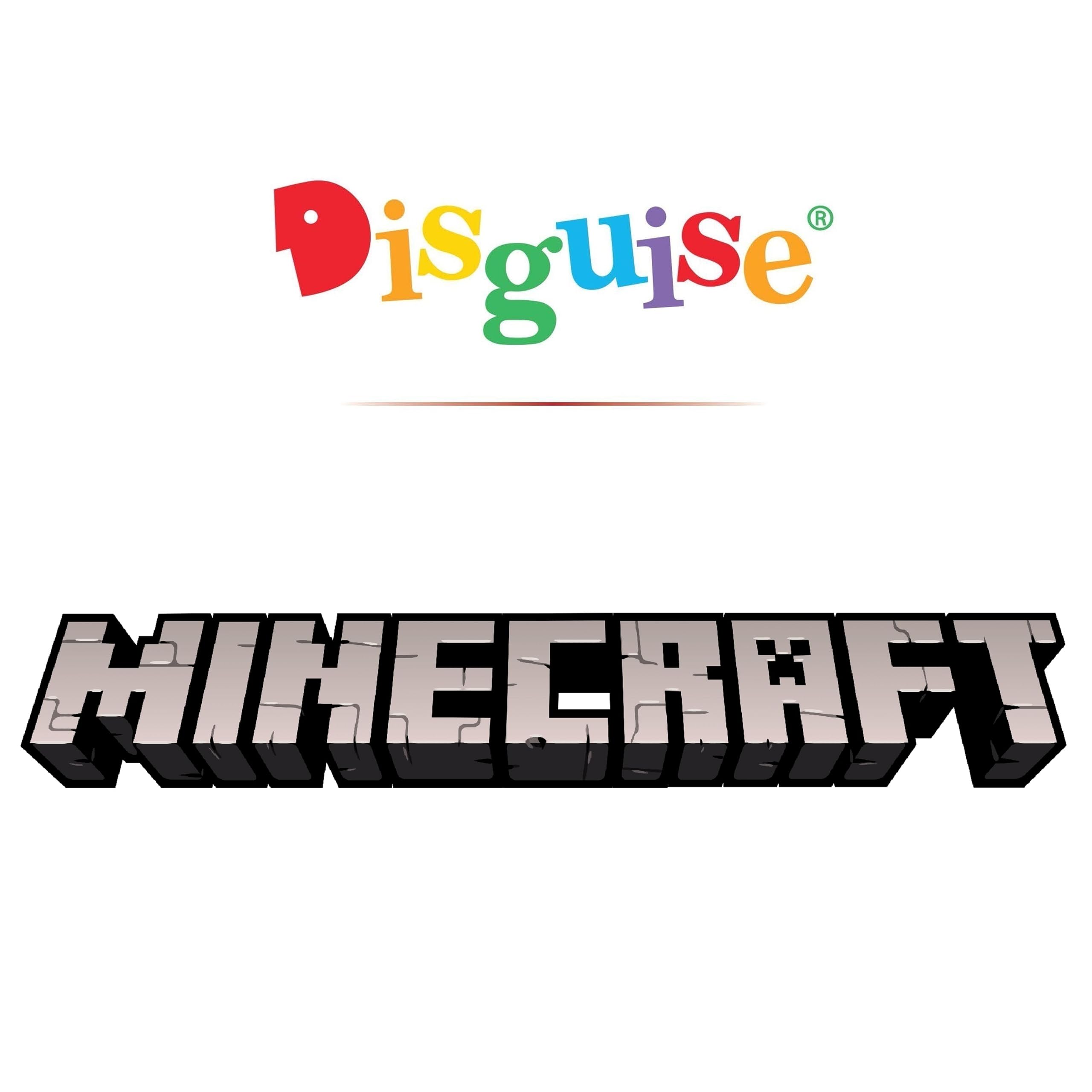 Disguise Creeper beside child for size comparison and party-friendly scale