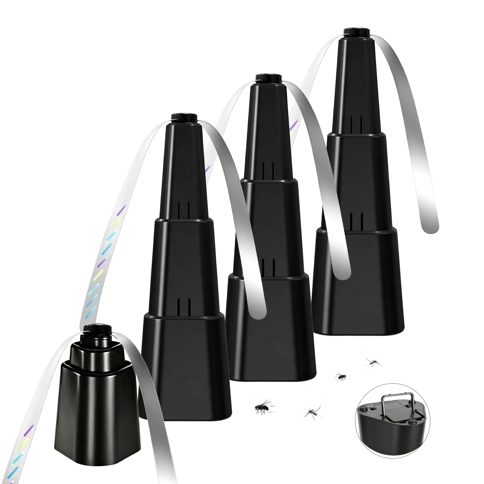 Dispest front view folded fan showing compact portability and quick setup benefit