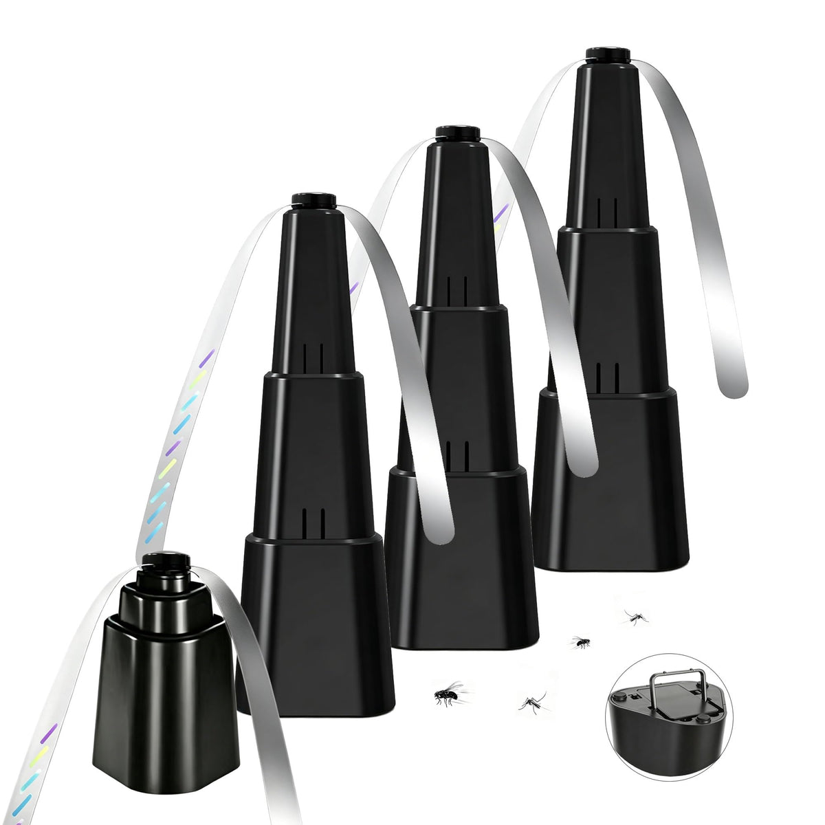 Dispest front view folded fan showing compact portability and quick setup benefit