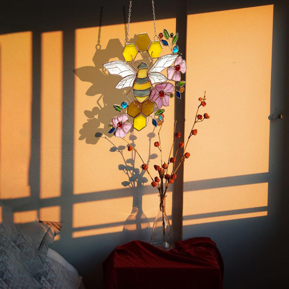 DiuDiuLYU gift wrapped bee suncatcher ready for gifting benefit makes thoughtful present