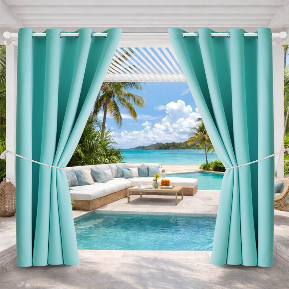 DIVA EN CAMINO DEC front panel in teal blue showing clean blackout look and privacy