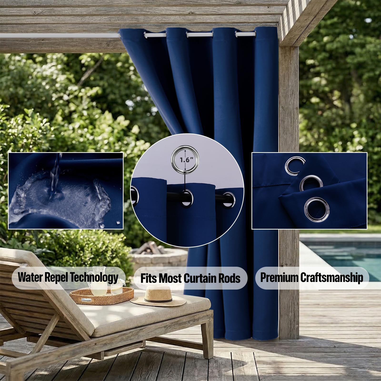 DIVA EN CAMINO DEC panels installed on a pergola creating shaded outdoor living