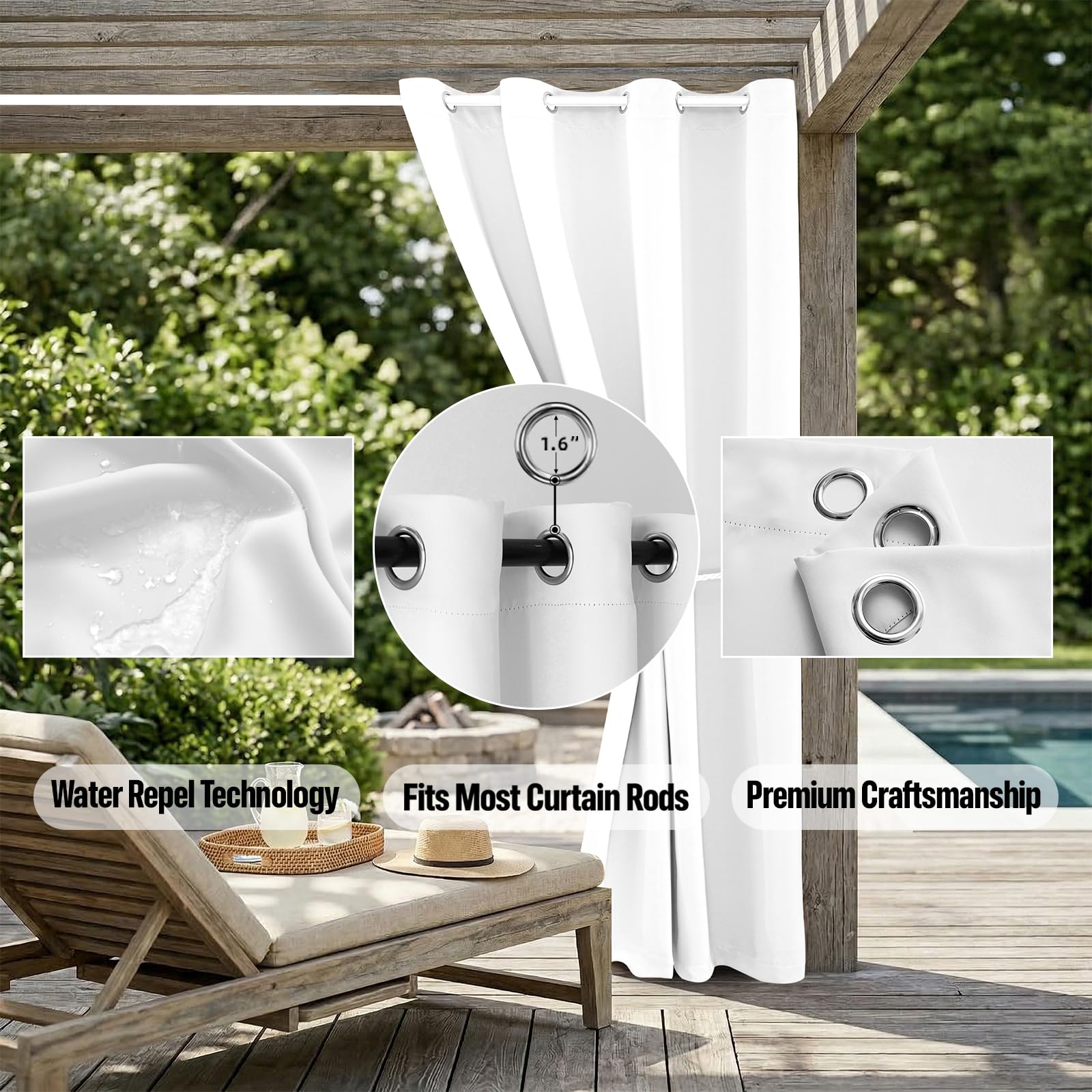 DIVA EN CAMINO DEC installed on porch providing privacy and light diffusion