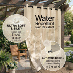 DIVA EN CAMINO DEC water beading on fabric demonstrating waterproof protection outdoors