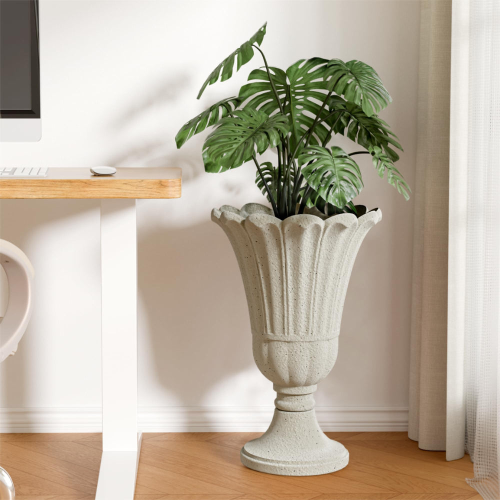 Diyfire planter styled on porch demonstrating elegant entrance and visual boost