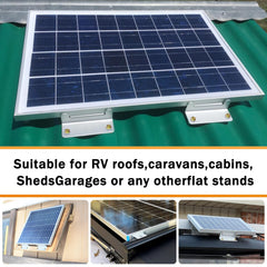 DIYIIRON mounted Z brackets on RV roof illustrating secure lightweight mounting benefit