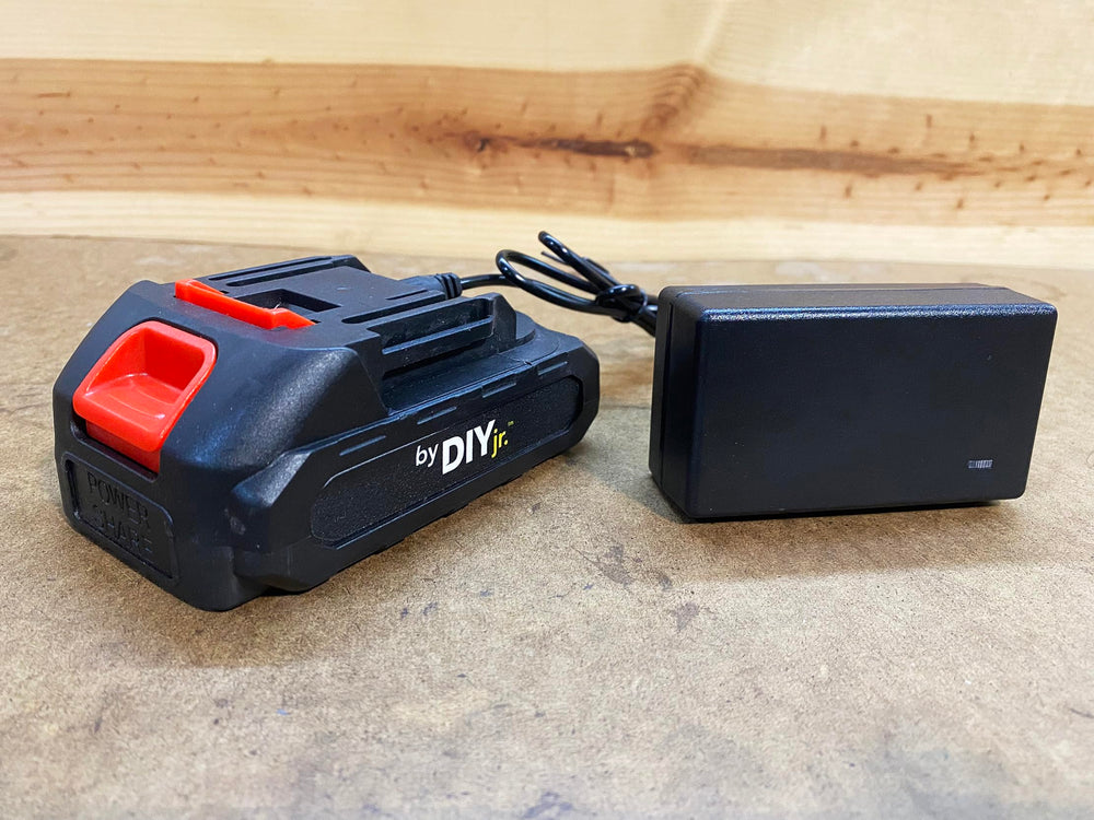 DIYjr boxed contents laid out showing ready-to-use family kit benefit