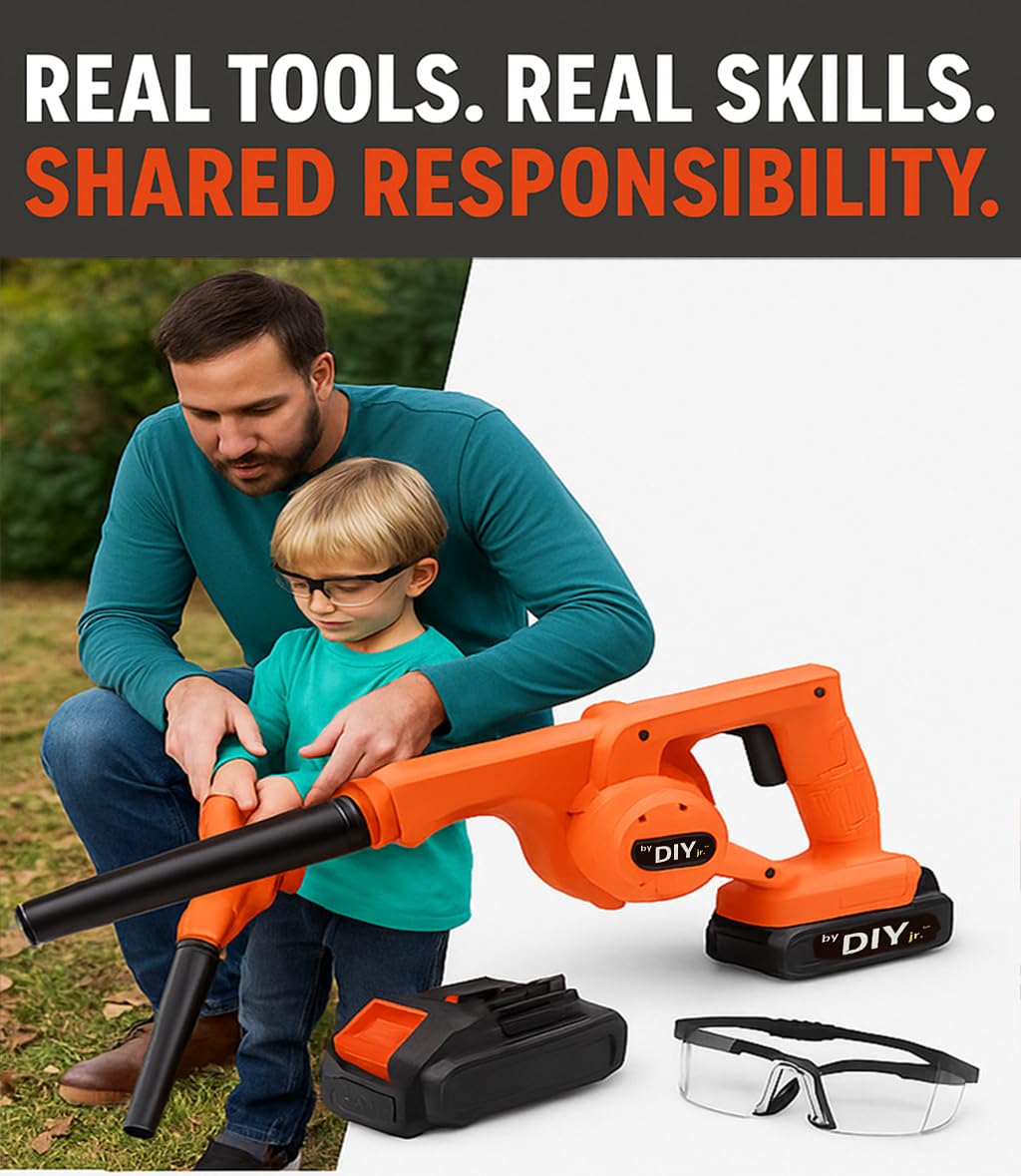 DIYjr blower side profile highlighting lightweight balance for beginners